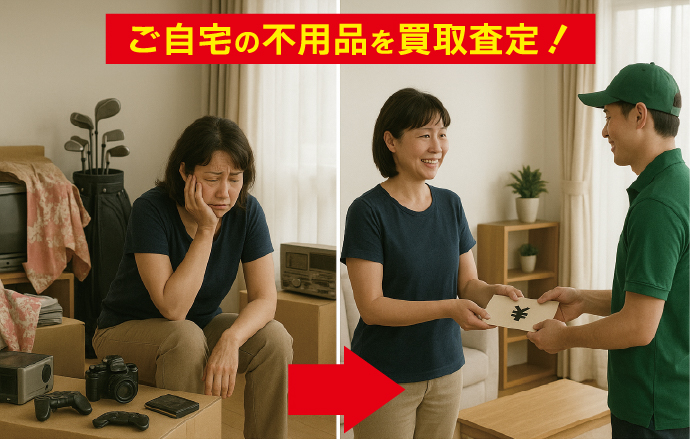 ご自宅の不用品を買取査定！